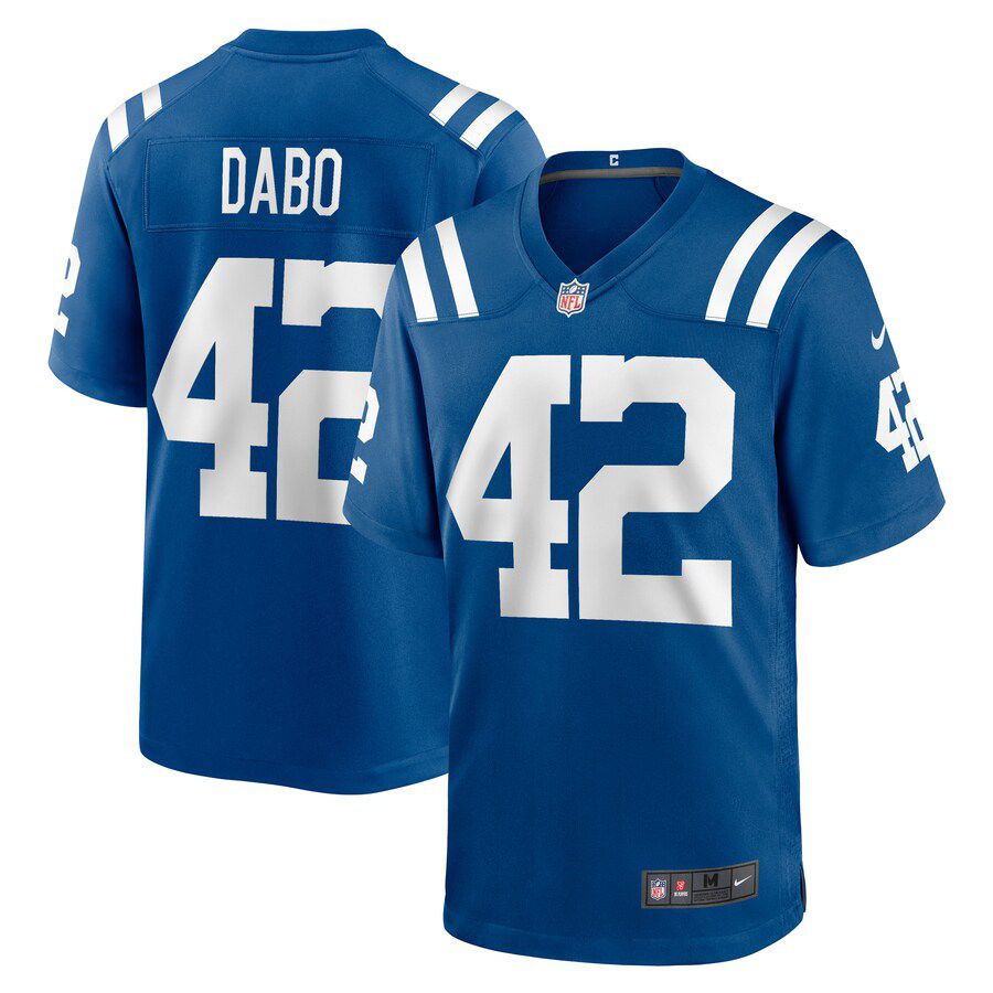 Men Indianapolis Colts 42 Marcel Dabo Nike Royal Game Player NFL Jersey